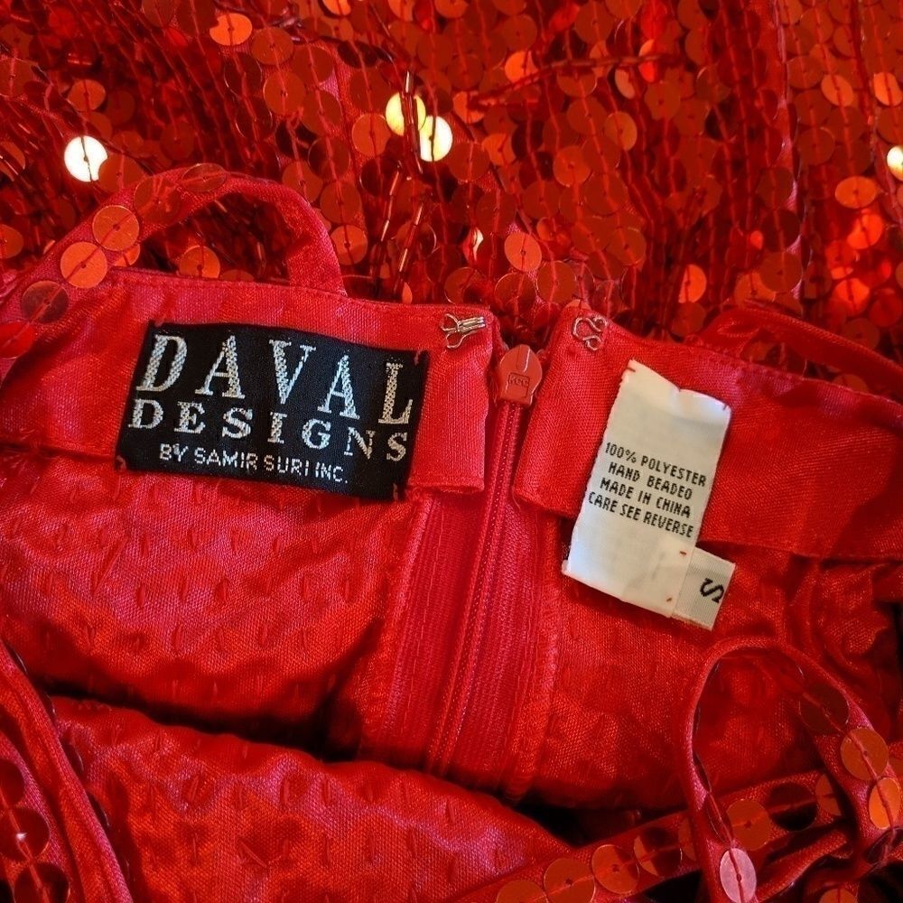 Daval Designs red sequin dress devil costume small - Picture 6 of 9